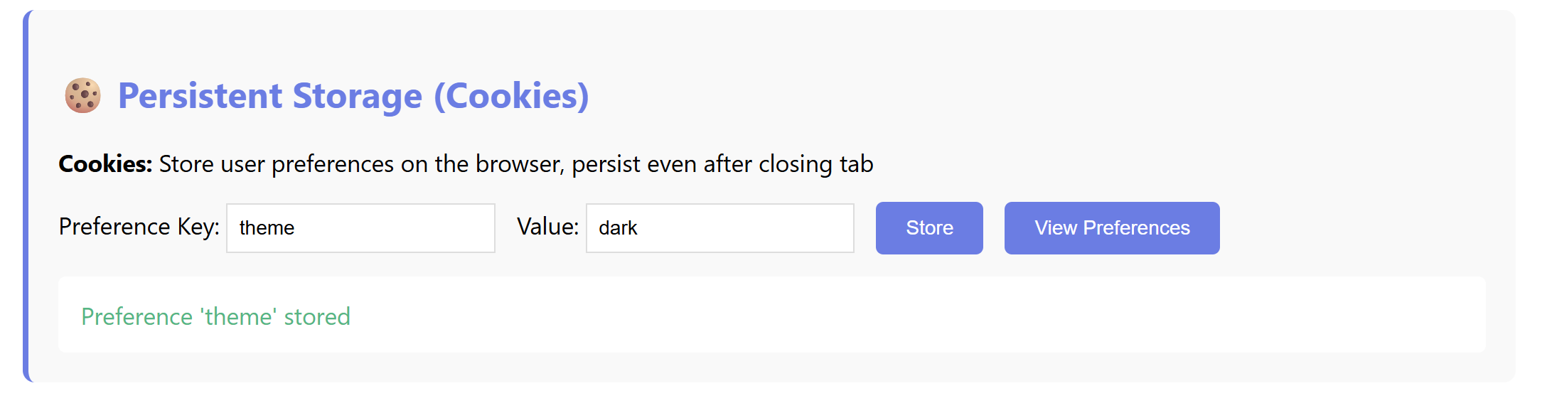 PHP cookie confirmation